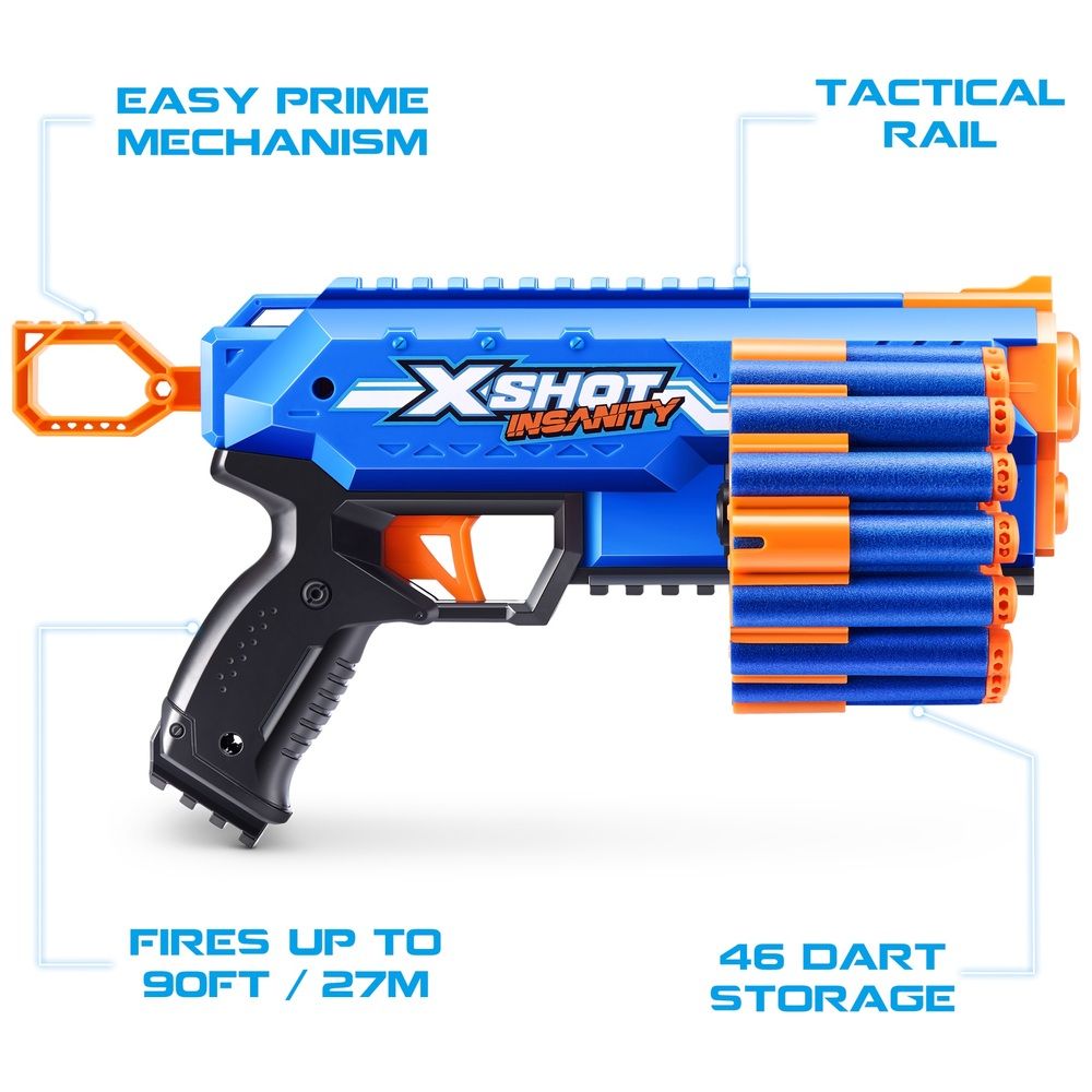 X-SHOT Insanity Series Motorized Rage Fire Gatlin Gun