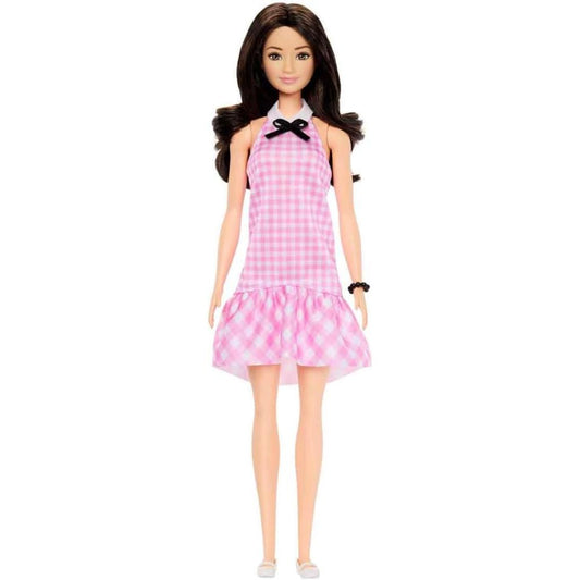 Barbie Fashionistas Doll Pink Checkered Dress