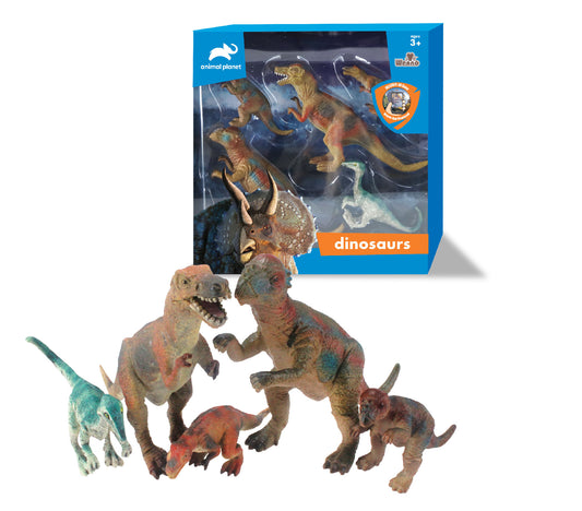 Animal Planet 5 Pcs Dinosaur In Window Box