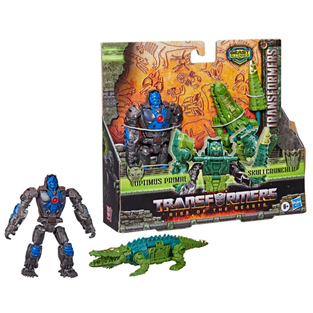 Transformers: Rise of the Beasts Combiners 2-Pack Optimus Primal & Sku Toys4me Transformers: Rise of the Beasts Combiners 2-Pack Optimus Primal & Sku Toys4me