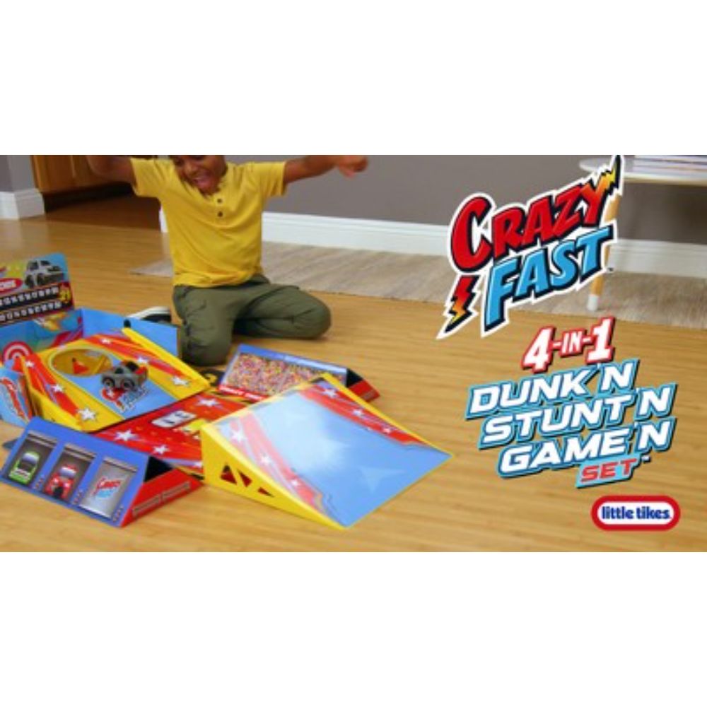 Crazy Fast™ 4-in-1 Dunk'n, Stunt'n, Game'n Set™ – Official Little Tikes  Website
