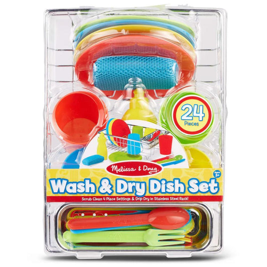 Melissa & Doug Let s Play House Wash Dry Dish Set