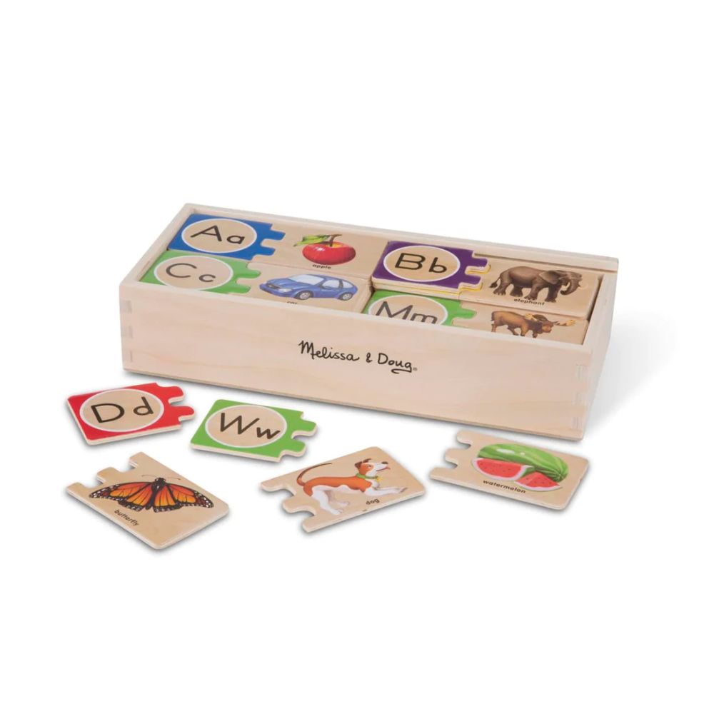 Melissa & Doug - Self Correcting Alphabet Letter Puzzles – Toys4me