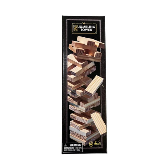 Classic Wood Tumbling Even Tower in Shoe Box