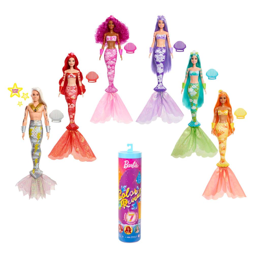Mega Blocks Barbie Minifigures Dolls Mermaids With Car Lego Perfect  Condition