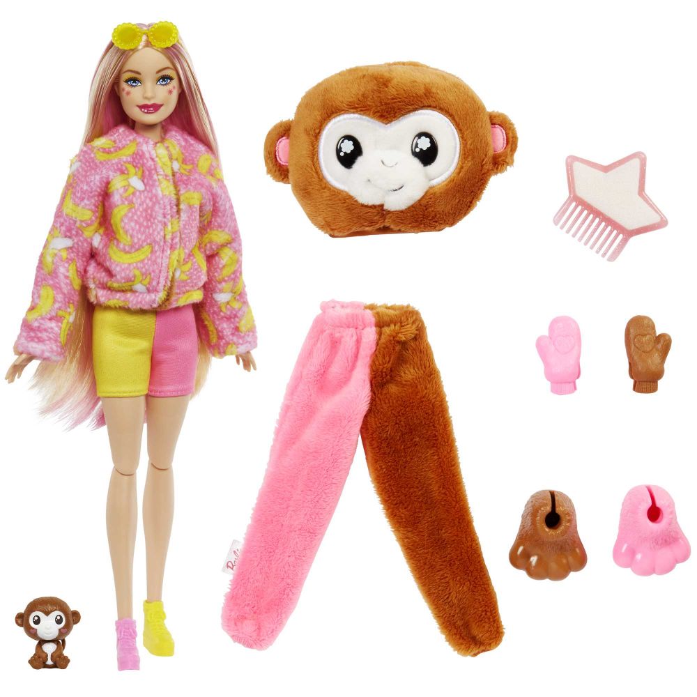 Mattel Barbie® Cutie Reveal™ Jungle Series Doll with 10 Surprises