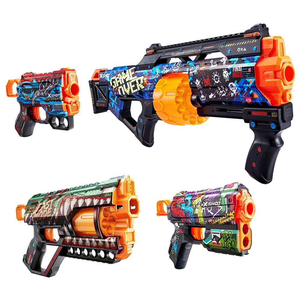 X-Shot Mix Combo Last Stand / Griefer / Flux And Menace – Toys4me