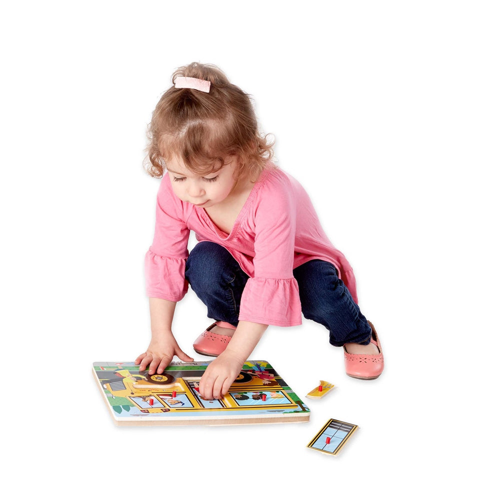 Melissa Doug The Wheels On The Bus Sound Puzzle Toys4me