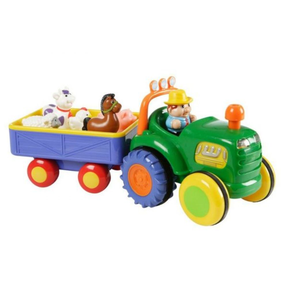 Kiddieland Farm Tractor With trailor – Toys4me