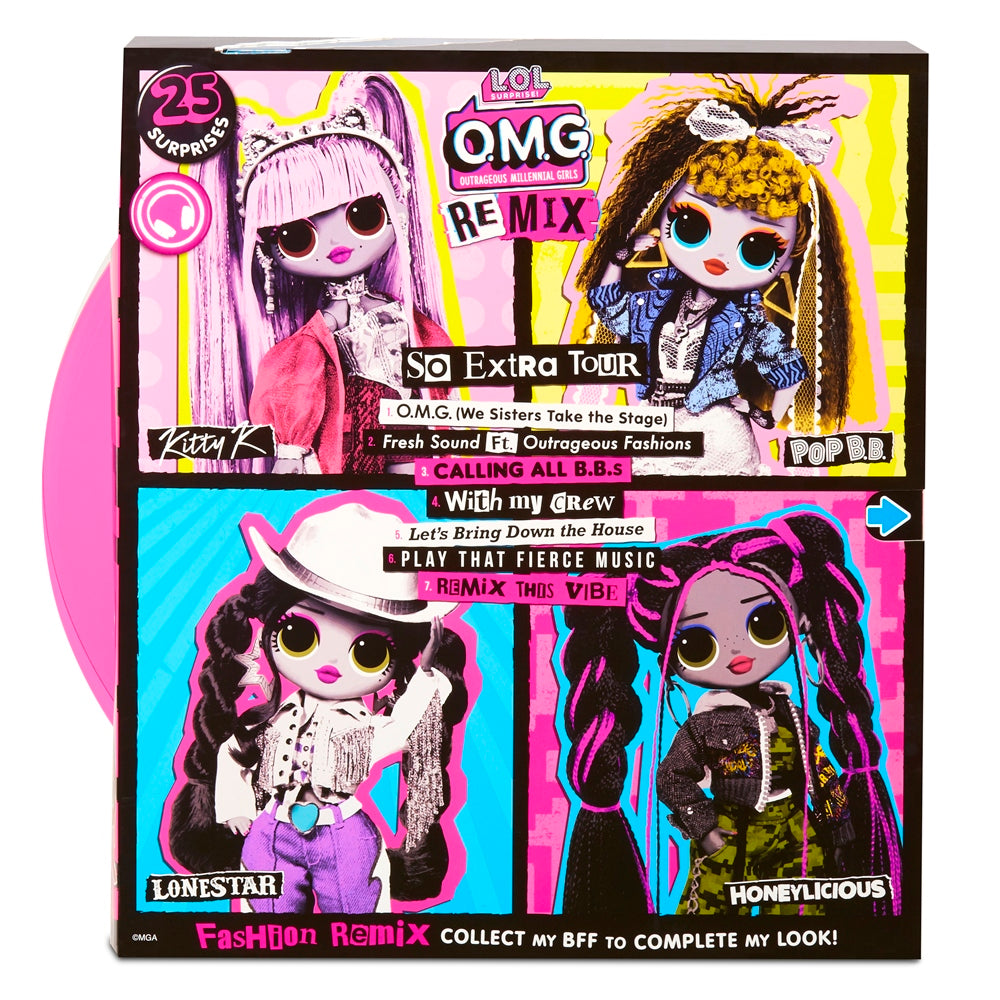 Kitty K Lol Dolls Stands For Surprise OMG Remix-Honeylicious – Toys4me