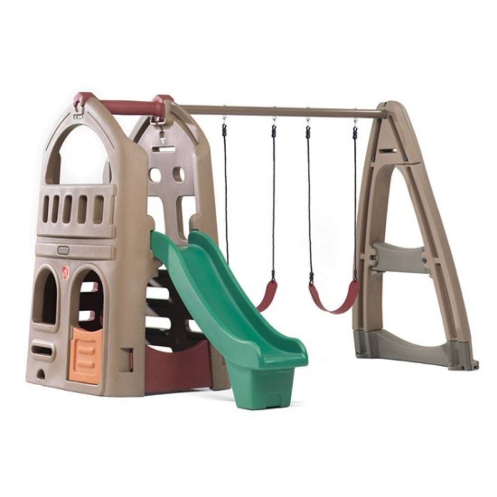 Step Naturally Playful Playhouse Climber and Swing Extension