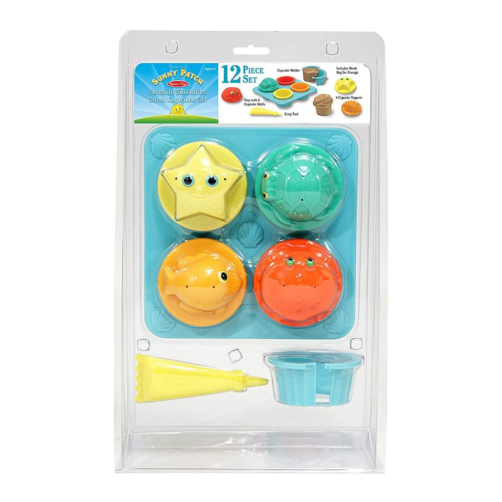 Melissa Doug Seaside Sidekicks Sand Cupcake Set Toys4me