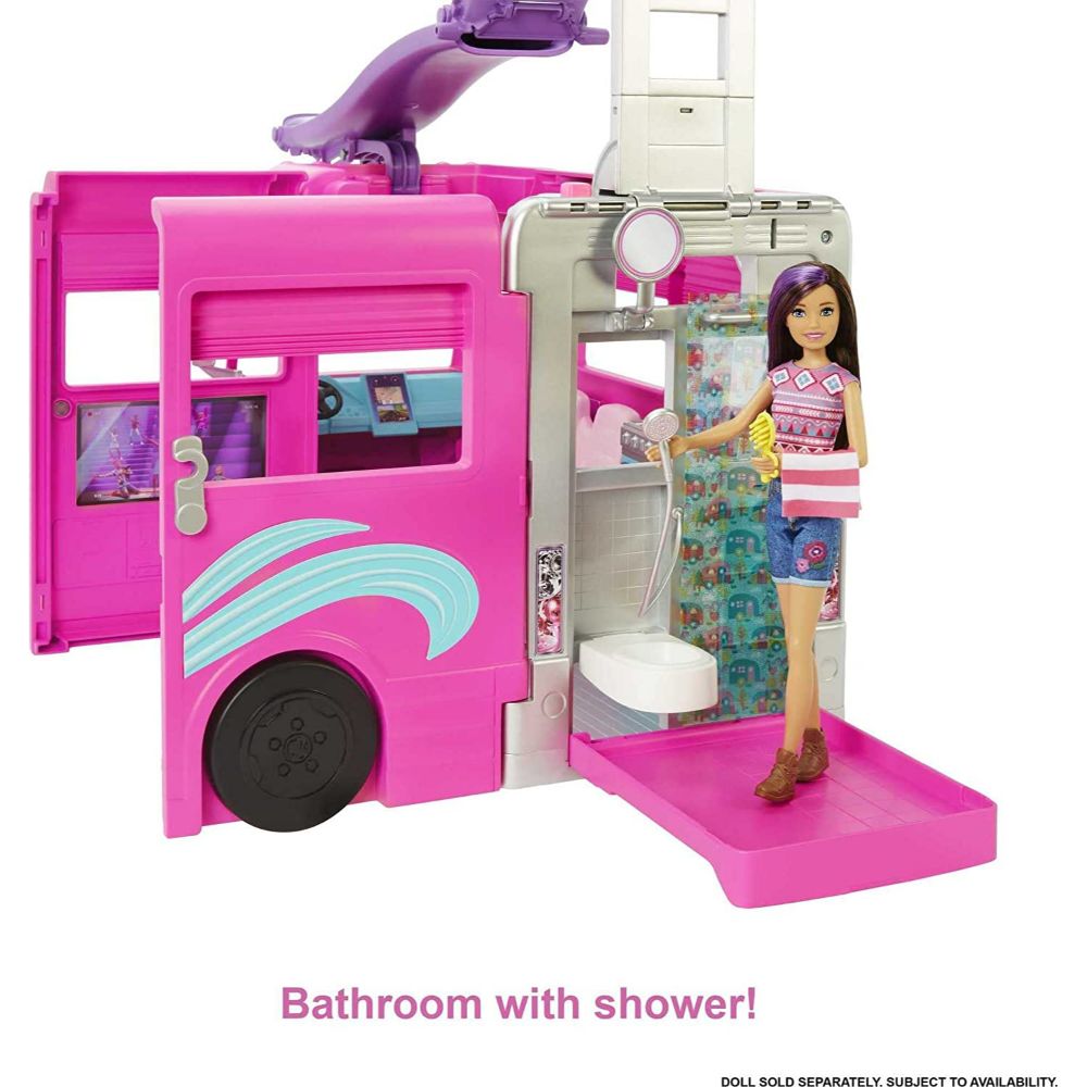 Barbie sisters family store camper