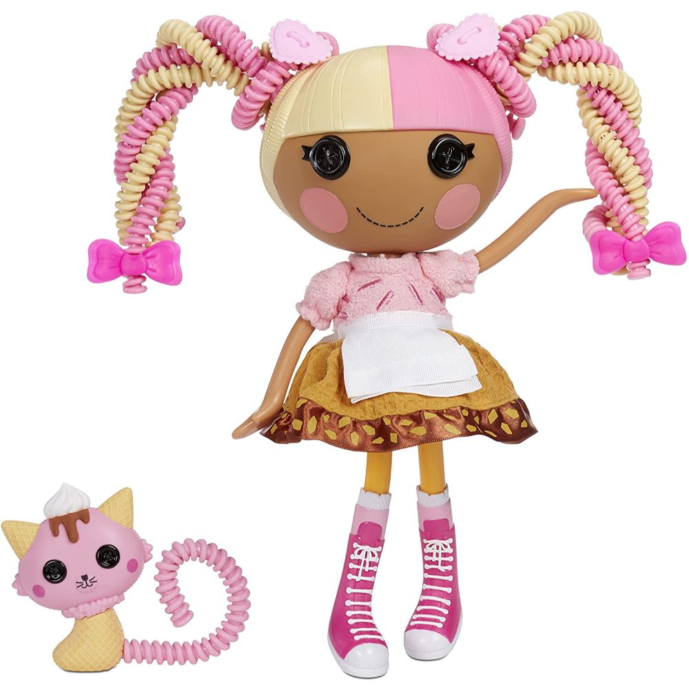 Lalaloopsy Silly Hair Doll Scoops Waffle Cone with Pet Cat – Toys4me