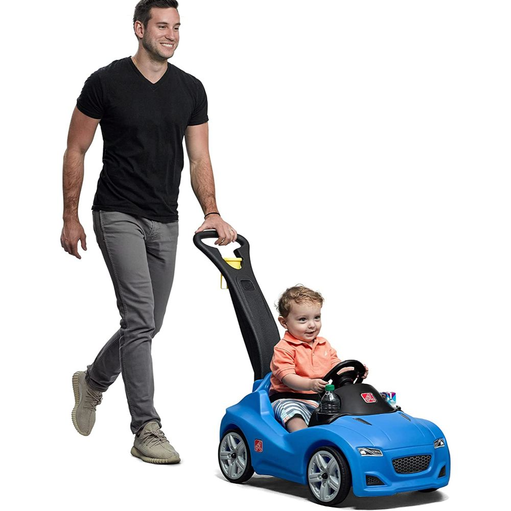 Step 2 whisper ride ii deals ride on push car blue