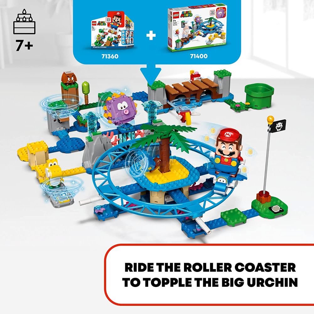 Toys4me　Set　Beach　Expansion　Mario　Big　Ride　Urchin　–　Lego　Super