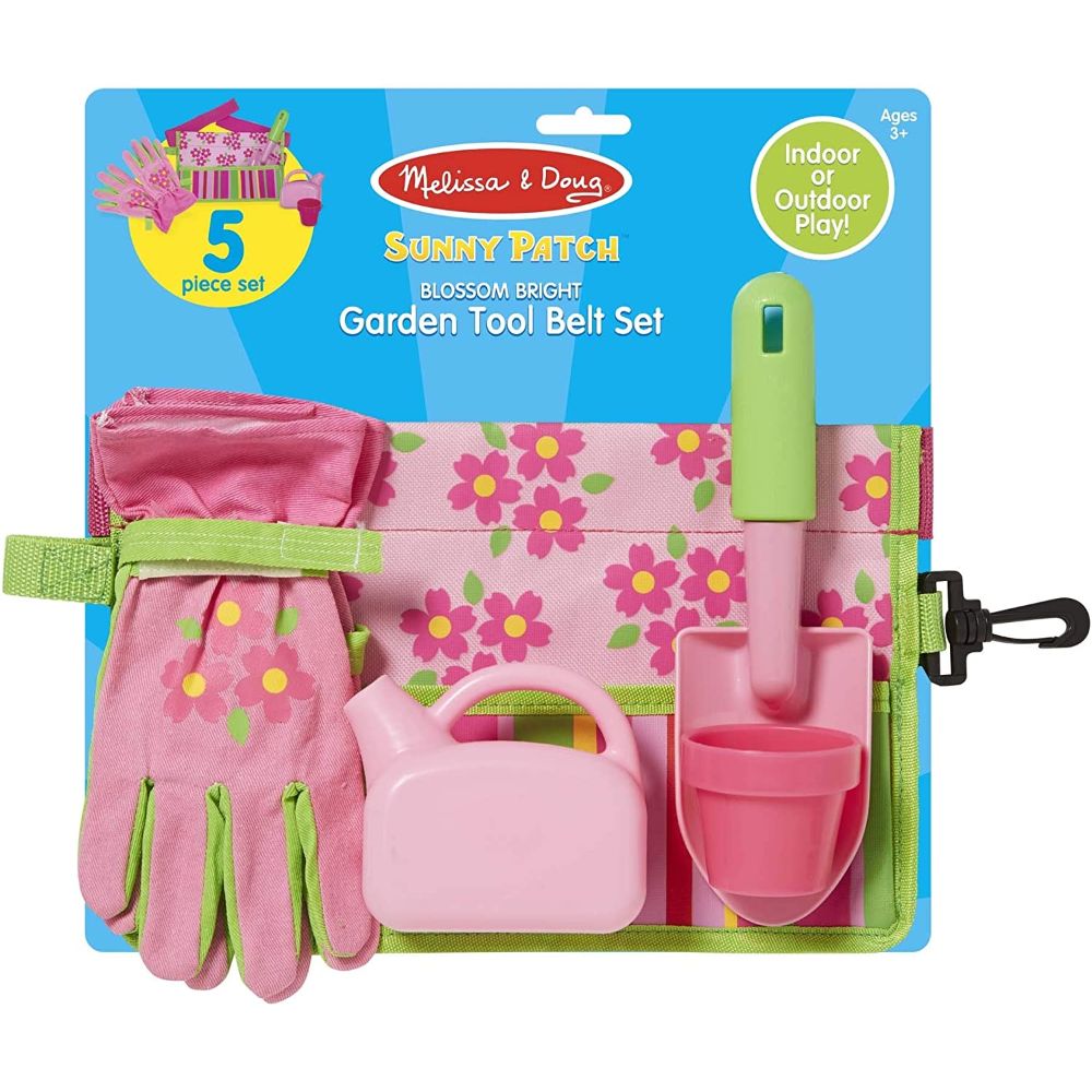 Melissa Doug Blossom Bright Garden Tool Belt Set Toys4me