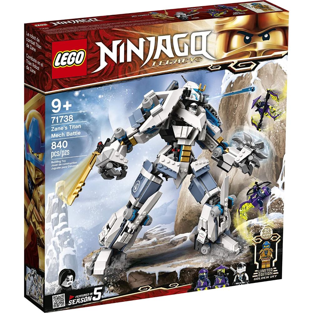 Lego Ninjago 10th Anniversary Golden Zane Legacy Lego Ninjago
