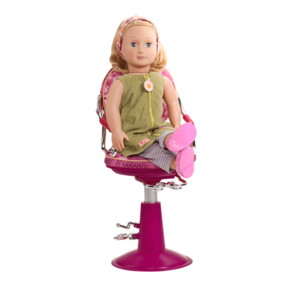 Our Generation Sitting Pretty Salon Chair Pink Paisley Toys4me