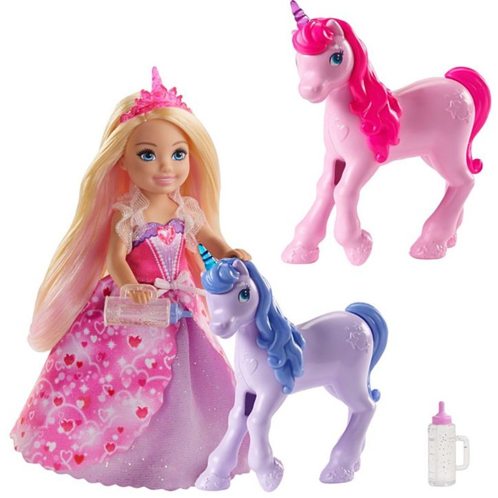 Barbie Dreamtopia Chelsea Doll And Unicorn Chelsea Barbie Doll