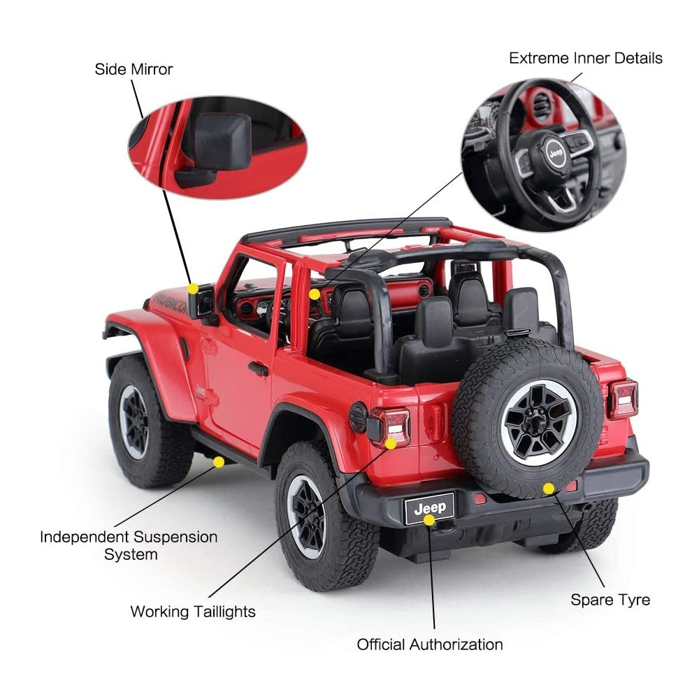 Rastar Off-Road Remote Control Car, 1:14 Jeep Wrangler Rastar Off-Road Remote Control Car, 1:14 Jeep Wrangler