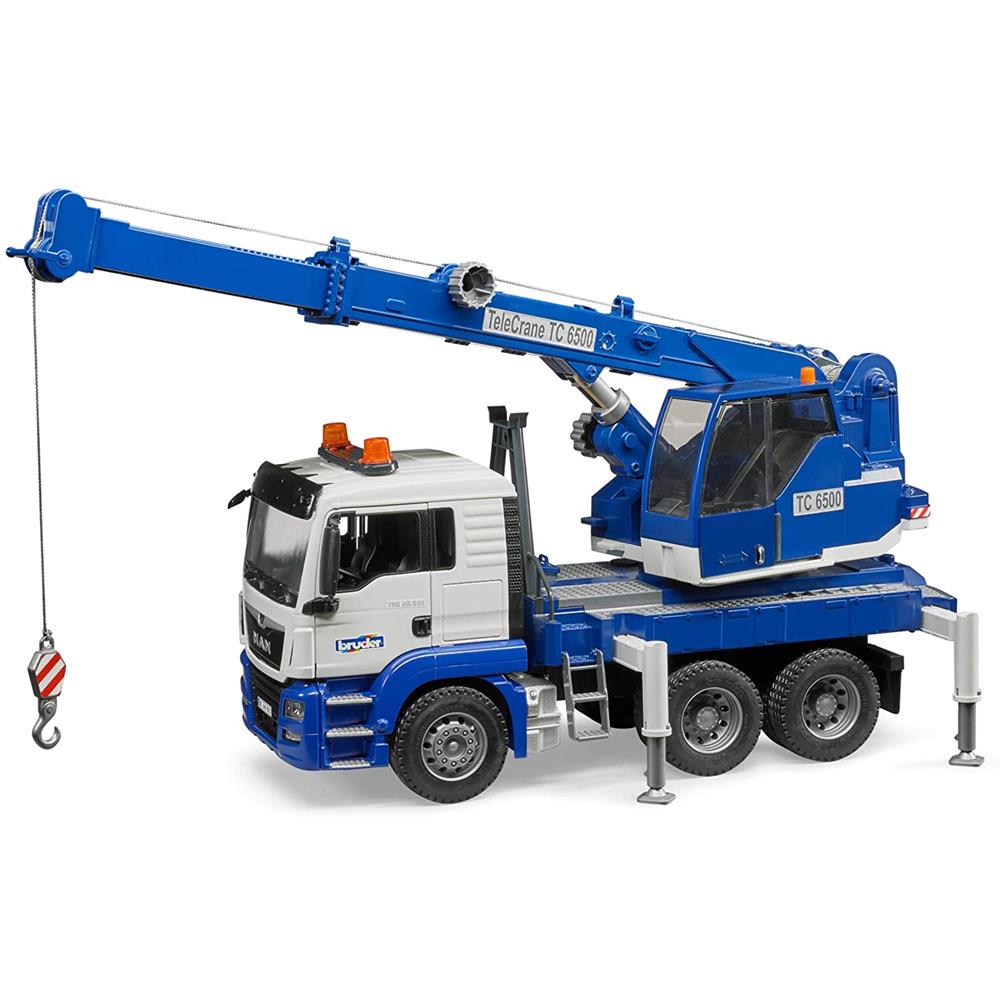 Bruder Man TGS Crane Truck with Light Sound Vehicle Toys4me