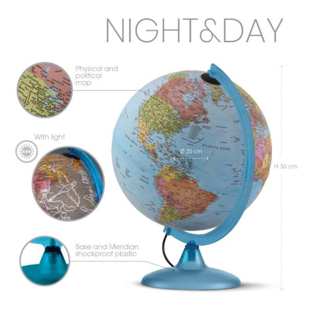Tecnodidattica – Globe Lumineux Night&Day