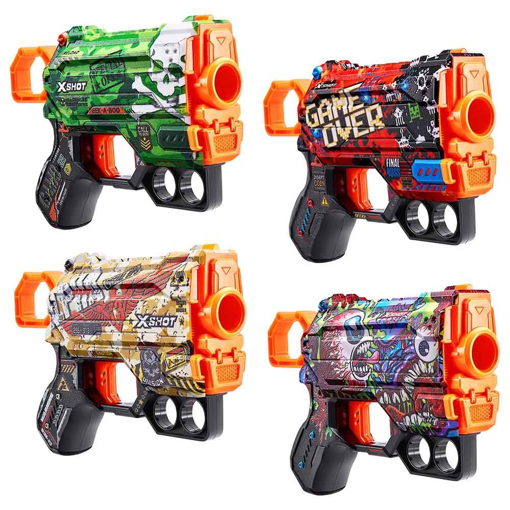 X-Shot Skins Menace 4Pk – Toys4me