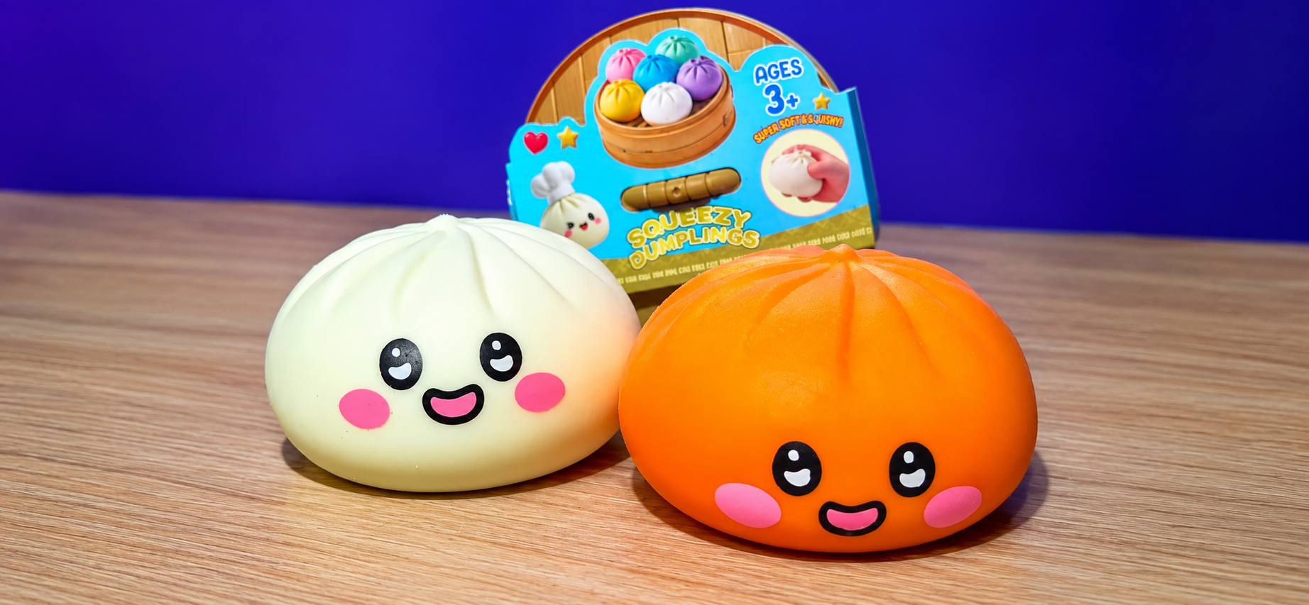 Squeezy Bun Large emoji 4-color Squeezy Dumplings