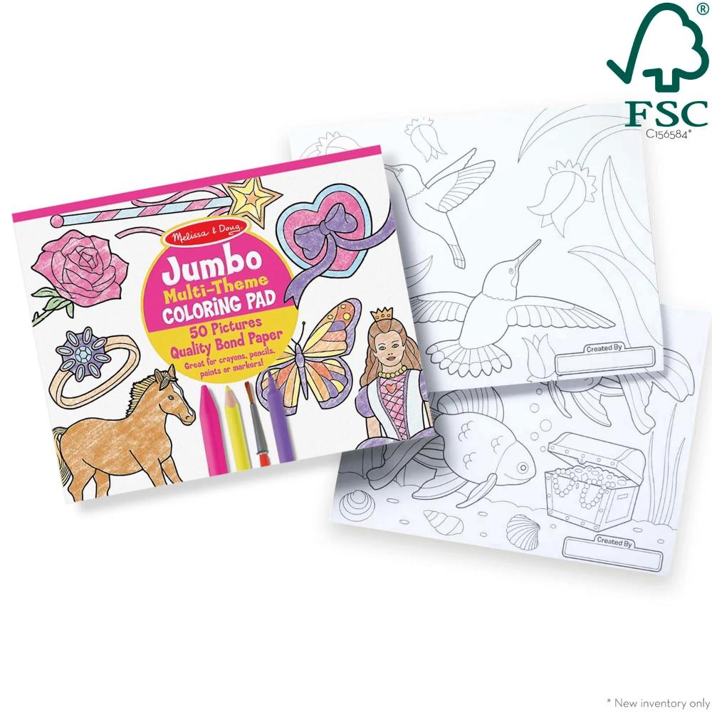 Melissa & Doug Jumbo Coloring Pad Pink