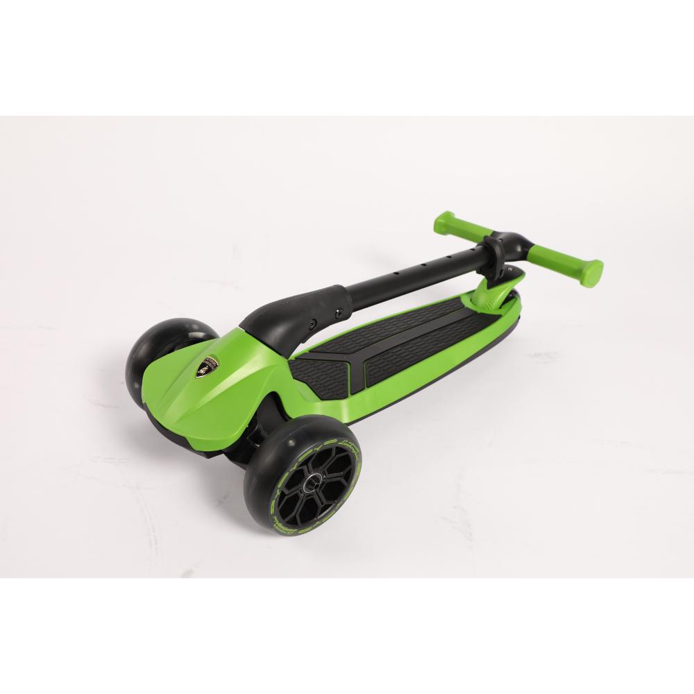 Lamborghini 3 Wheel Kids Scooter Height Green