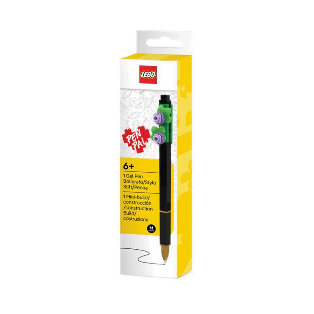 Lego IQ Pen Pal Gel Pen & Building Toy - Botanical, Lavender