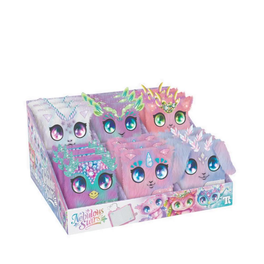 Nebulous Stars Fuzzy Mini Notebook Assorted