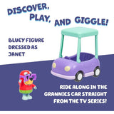 Bluey S13 Bluey Figure & Vehicle Granny Car with Janet