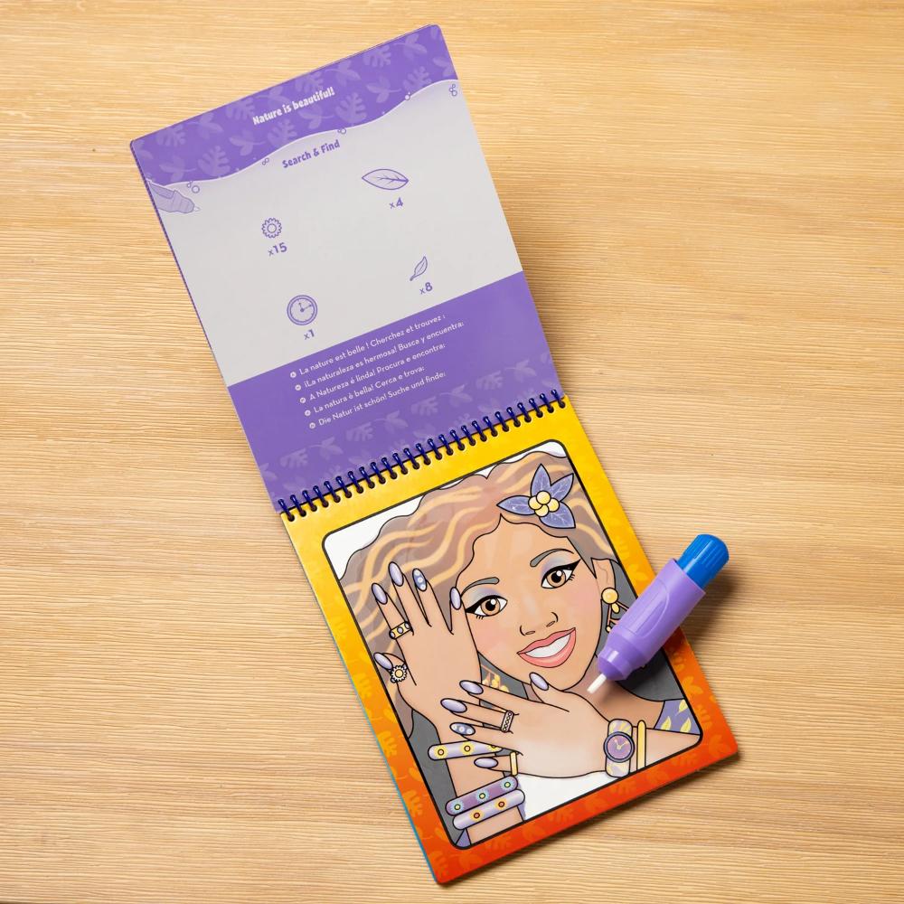 Melissa & Doug On the Go Water Wow! Water-Reveal Pad - Makeup & Manicures