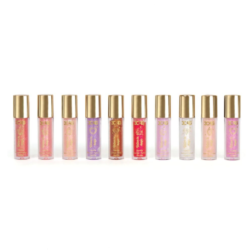 Make It Real Pink & Gold Lip Gloss Set