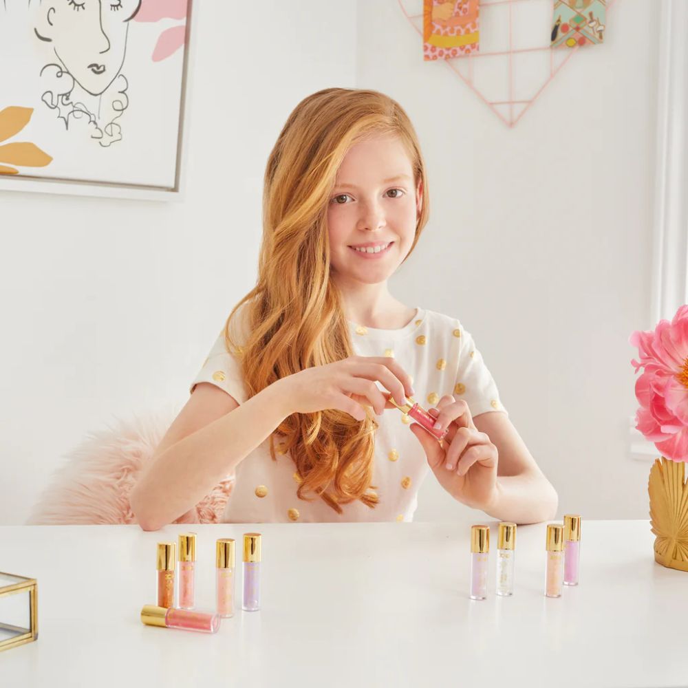 Make It Real Pink & Gold Lip Gloss Set