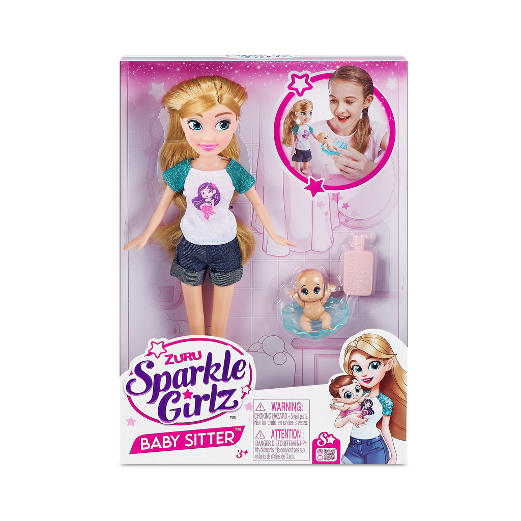 Sparkle Girlz Zuru Sparkle Girlz-Dolls Playset-Dolls - Babysitter Set