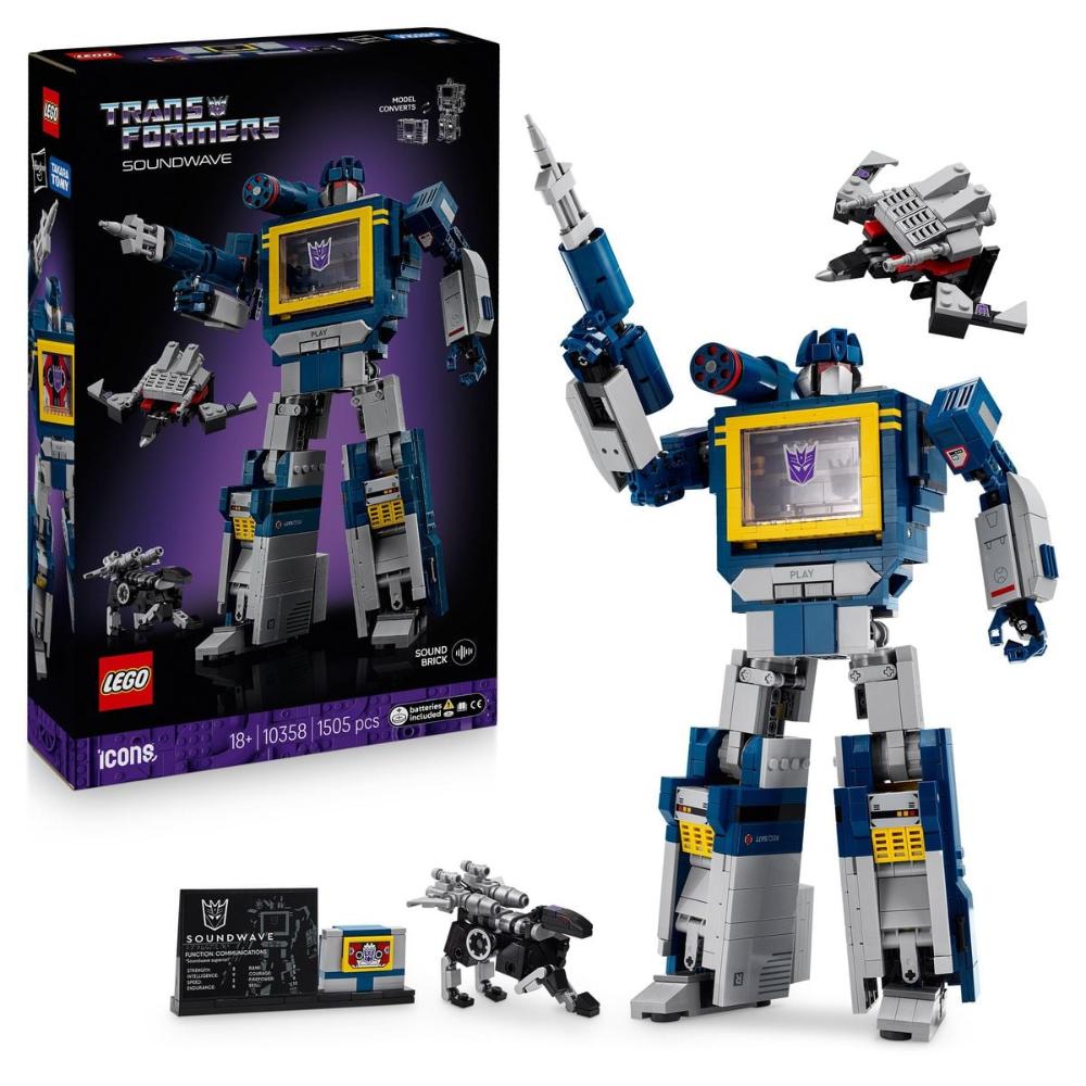 Lego Icons Trans Soundwave
