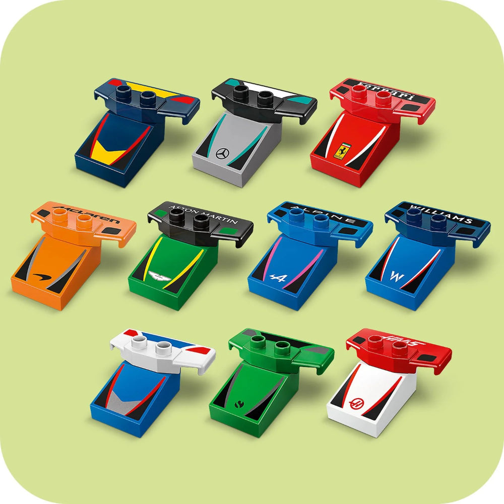 LEGO® DUPLO™ F1® Team Race Cars & Drivers LEGO® DUPLO™ F1® Team Race Cars & Drivers
