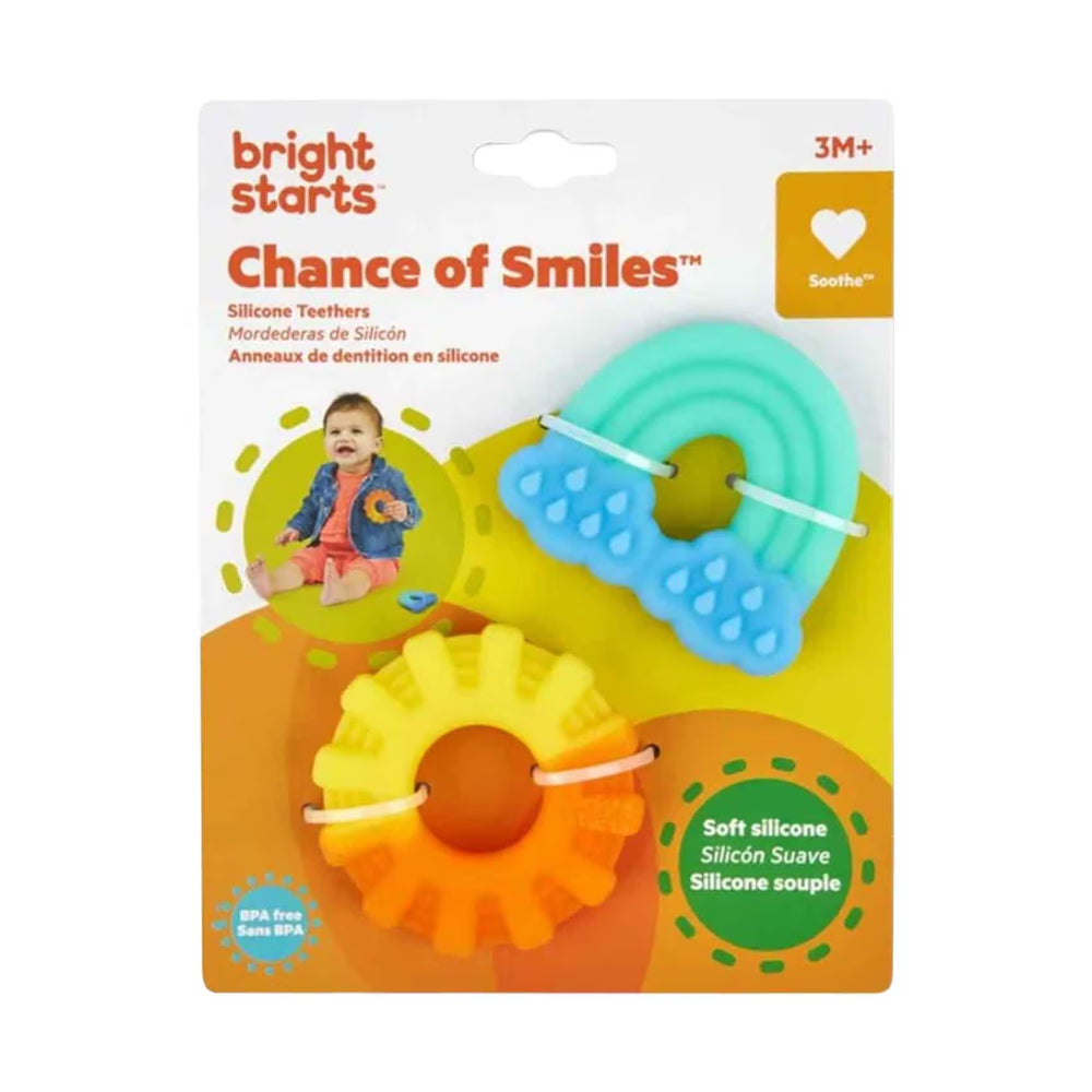 Bright Starts Chance of Smiles Silicone Teethers