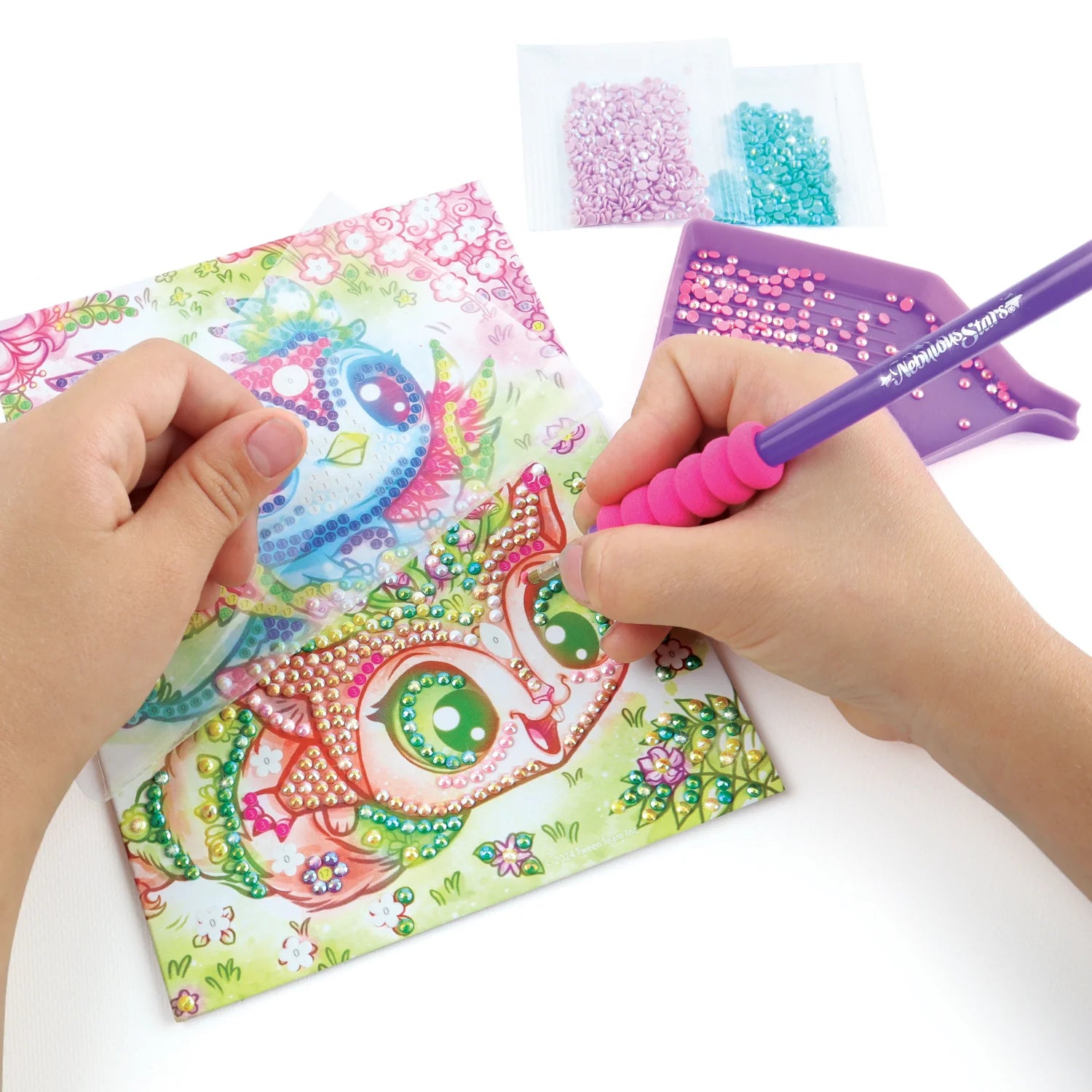 Nebulous Stars Dazzle by Number Rainbow