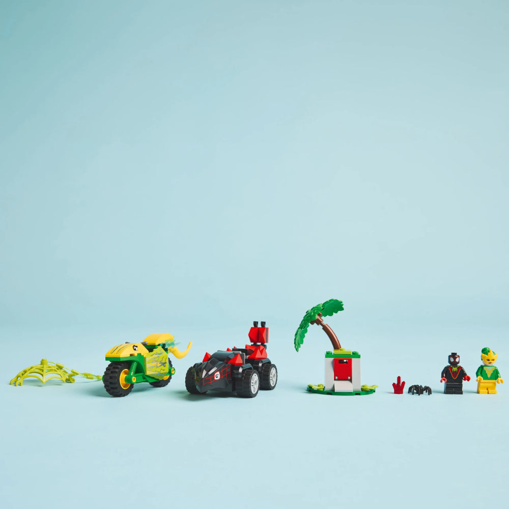 LEGO® Marvel Spidey And His Amazing Friends Spin and Electro Dinosaur Vehicle Chase
