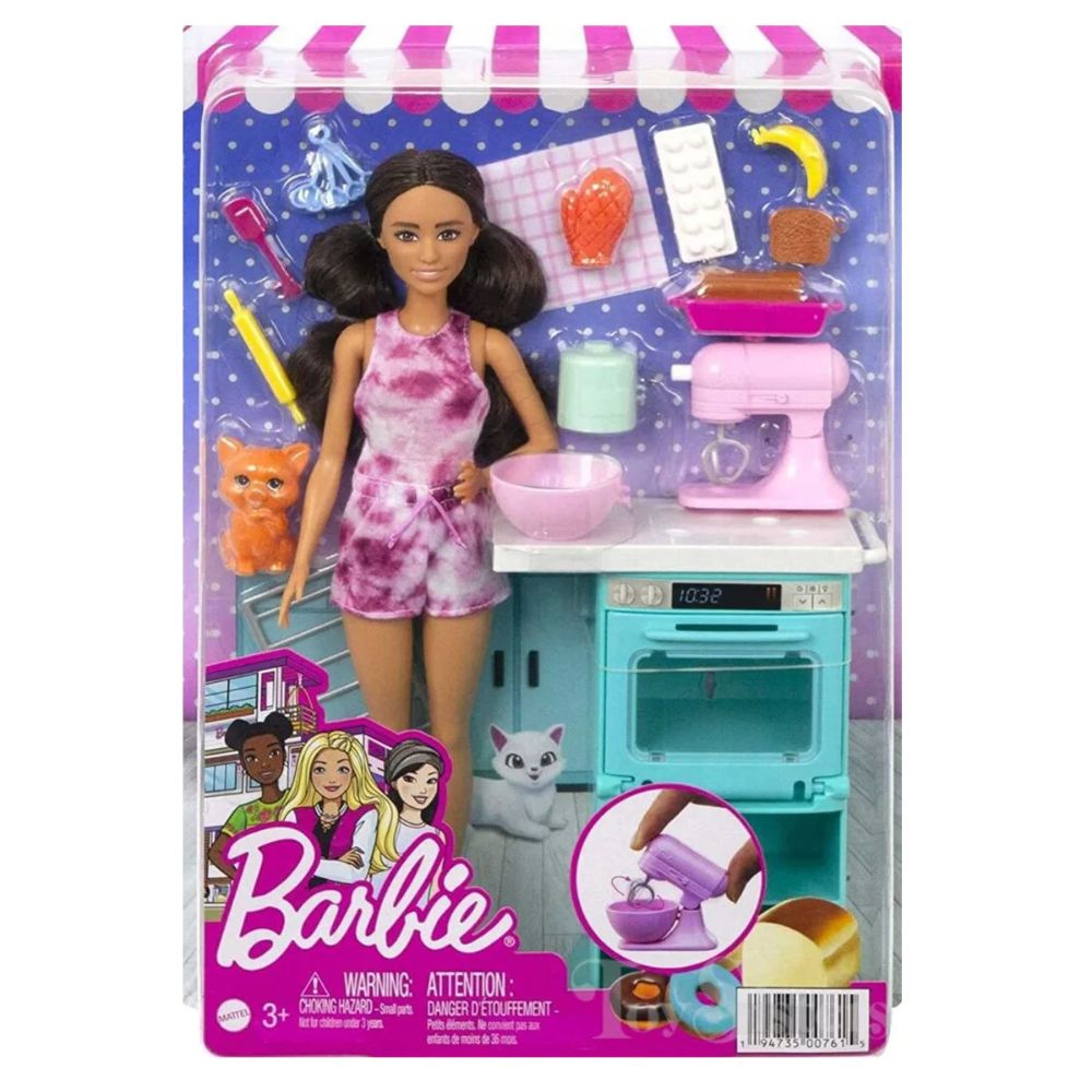 Barbie Doll Piece Count Kitchen Playset