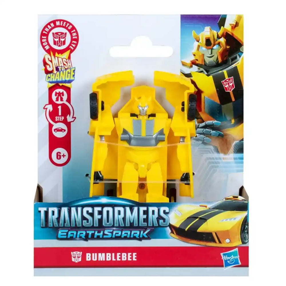 Transformers Earthspark Smash to Change Bumblebee 4" Action Figure