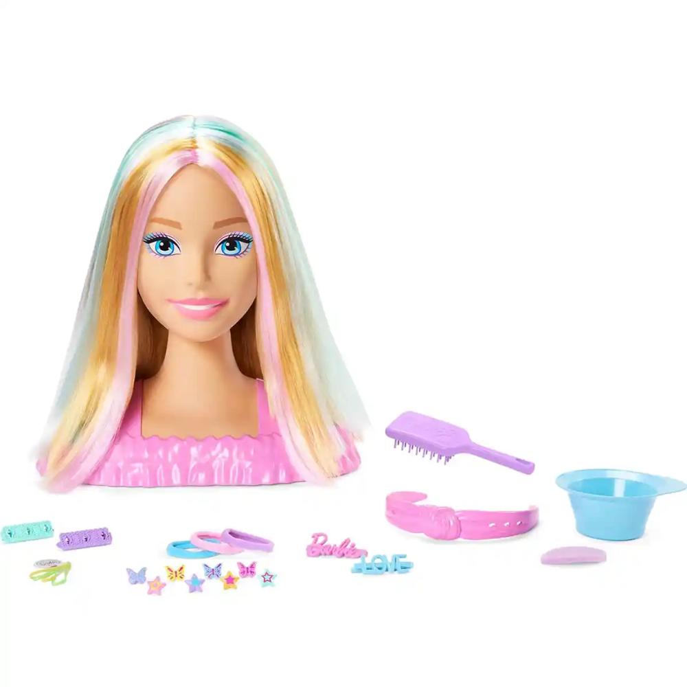 Barbie Blonde Hair Styling Head with 20+ Styling Accessories Barbie Blonde Hair Styling Head with 20+ Styling Accessories