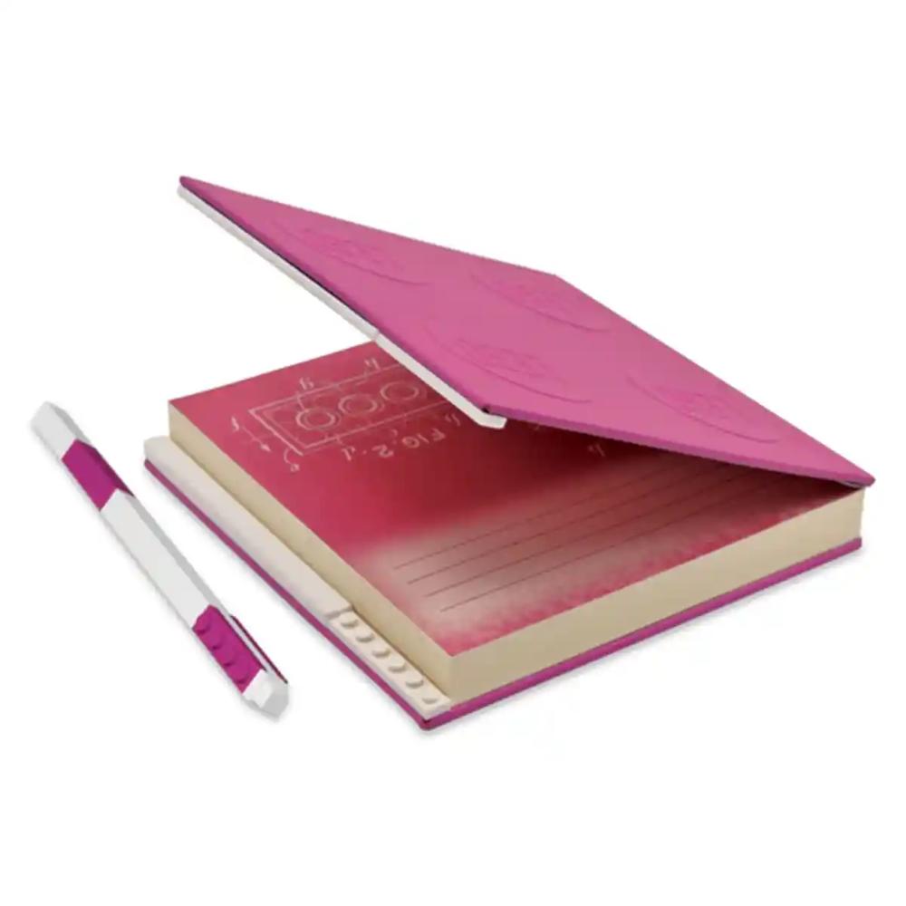 LEGO® IQ Locking Notebook with Gel Pen – Violet