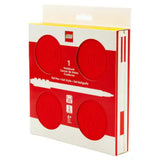 LEGO® IQ Locking Notebook with Gel Pen – Red