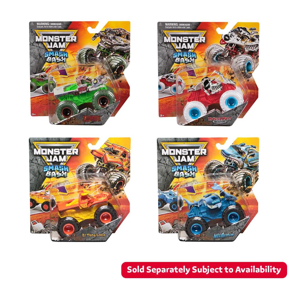 Monster Jam 1:64 Smash & Bash Asst