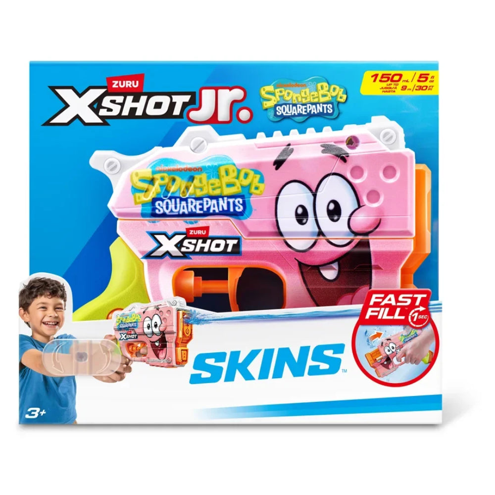 XShot Water Fast Fill Skins Spongebob Jr Series 1